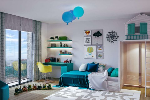 آپارتمان در Basaksehir، در Basakport Basaksehir Istanbul ، امارات متحده عربی 2 خوابه ، 130 متر مربع.  شماره 92568 - 3