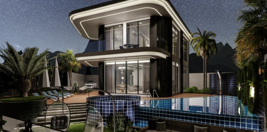 3+1 Villa  i Kargicak, Alanya, Antalya, Tyrkia Nr. 26679