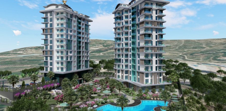 Bolig kompleks  i Mahmutlar, Antalya, Tyrkia Nr. 34752