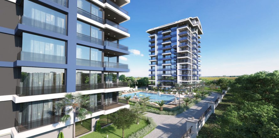 2+1 Leilighet i Twin Towers 4, Mahmutlar, Antalya, Tyrkia Nr. 46254