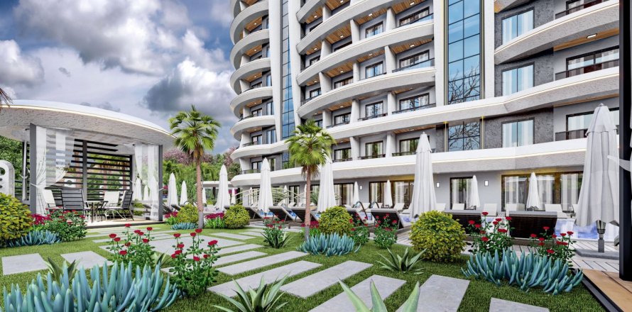 1+1 Leilighet  i Mahmutlar, Antalya, Tyrkia Nr. 45780