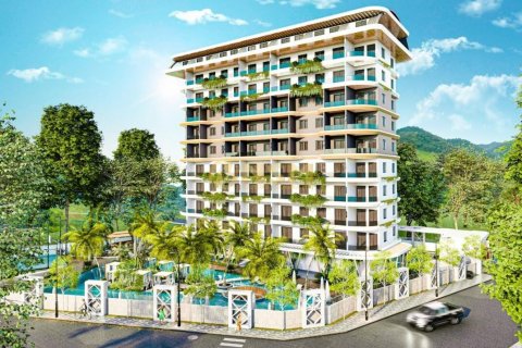 1+1 Leilighet  i Alanya, Antalya, Tyrkia Nr. 48426 - 3