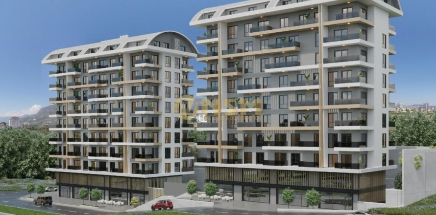 1+1 Leilighet  i Alanya, Antalya, Tyrkia Nr. 48435