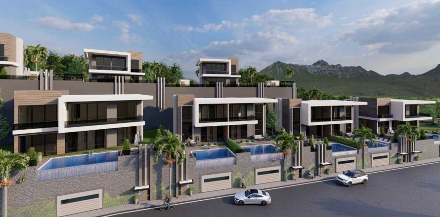 4+1 Villa  i Alanya, Antalya, Tyrkia Nr. 47797