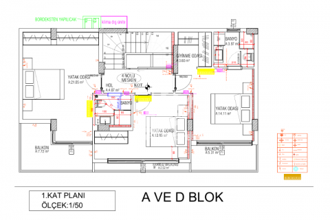 3+1 Villa  i Alanya, Antalya, Tyrkia Nr. 46634 - 21