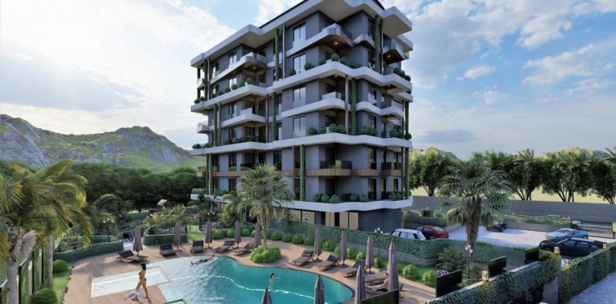 1+1 Leilighet  i Avsallar, Antalya, Tyrkia Nr. 47887