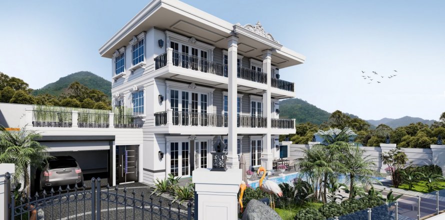 5+1 Villa  i Alanya, Antalya, Tyrkia Nr. 48483