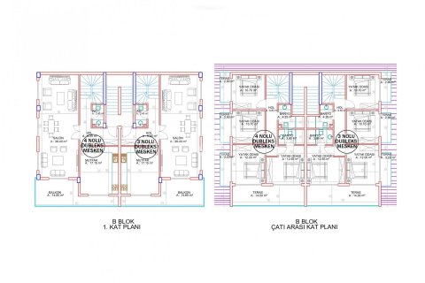 4+1 Takleilighet  i Alanya, Antalya, Tyrkia Nr. 52191 - 25