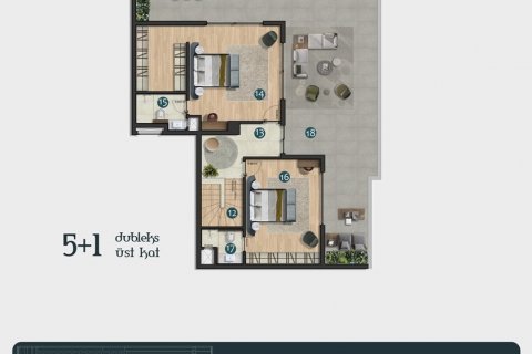 5+1 Leilighet  i Izmir, Tyrkia Nr. 52446 - 25