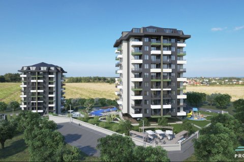 1+1 Leilighet  i Alanya, Antalya, Tyrkia Nr. 53967 - 2