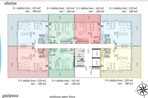 1+1 Leilighet  i Mahmutlar, Antalya, Tyrkia Nr. 34872 - 25