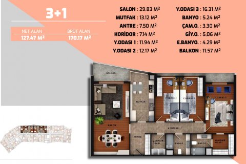 3+1 Leilighet  i Istanbul, Tyrkia Nr. 53038 - 28