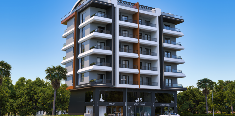 1+1 Leilighet  i Mahmutlar, Antalya, Tyrkia Nr. 46786