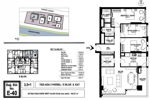 3+2 Leilighet  i Istanbul, Tyrkia Nr. 51659 - 15