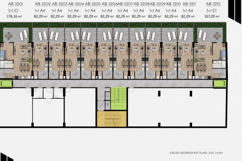 1+2 Leilighet  i Sisli, Istanbul, Tyrkia Nr. 51459 - 20