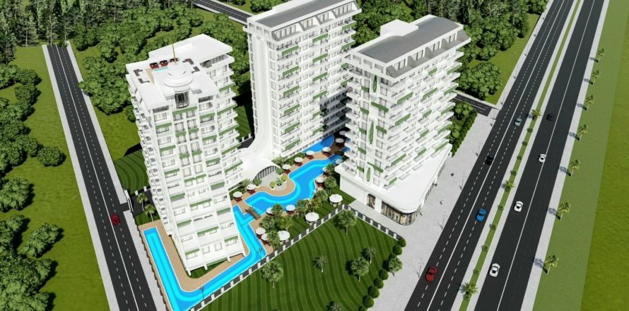 1+1 Leilighet  i Mahmutlar, Antalya, Tyrkia Nr. 40903