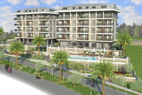 1+1 Leilighet  i Alanya, Antalya, Tyrkia Nr. 58874 - 3