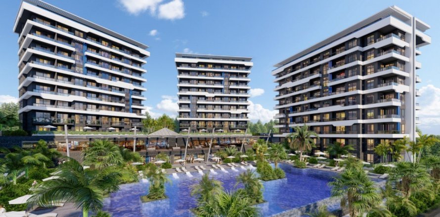 2+1 Leilighet  i Alanya, Antalya, Tyrkia Nr. 58802