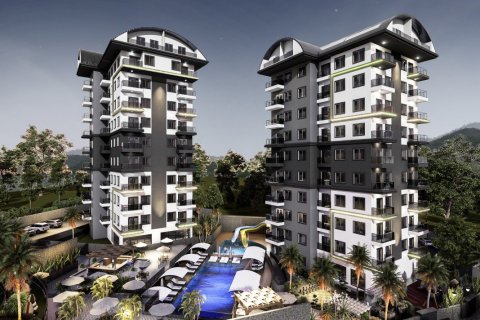 1+1 Leilighet  i Alanya, Antalya, Tyrkia Nr. 58801 - 1