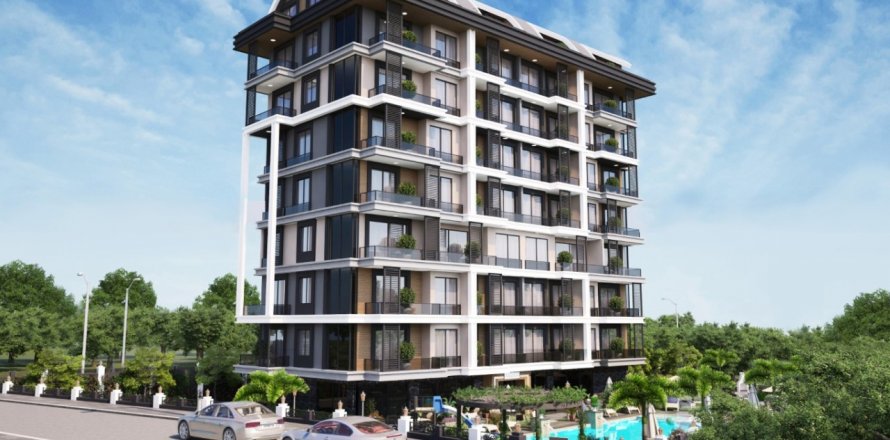 1+1 Leilighet  i Alanya, Antalya, Tyrkia Nr. 59241