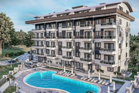 1+1 Leilighet  i Alanya, Antalya, Tyrkia Nr. 58987 - 1