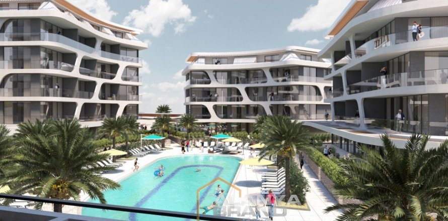 1+1 Leilighet  i Alanya, Antalya, Tyrkia Nr. 59040