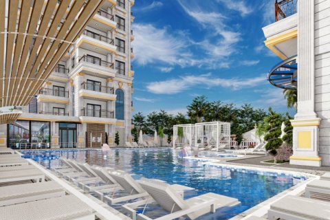 1+1 Leilighet  i Alanya, Antalya, Tyrkia Nr. 58937 - 2