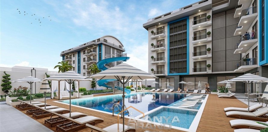 1+1 Leilighet  i Alanya, Antalya, Tyrkia Nr. 59042