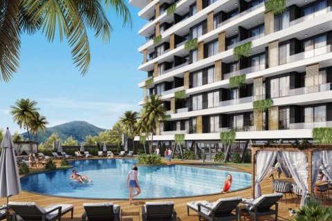 1+1 Leilighet  i Alanya, Antalya, Tyrkia Nr. 58915 - 1