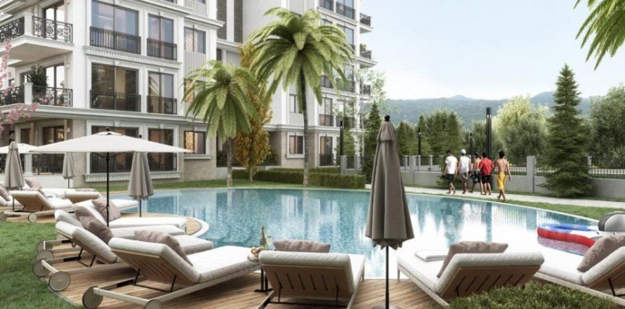 1+1 Leilighet  i Alanya, Antalya, Tyrkia Nr. 58859