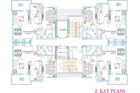 2+1 Leilighet  i Avsallar, Antalya, Tyrkia Nr. 61465 - 19