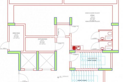 2+2 Leilighet i Residential complex in the Demertas area with a swimming pool and a fitness center on the territory, Alanya, Antalya, Tyrkia Nr. 64042 - 26