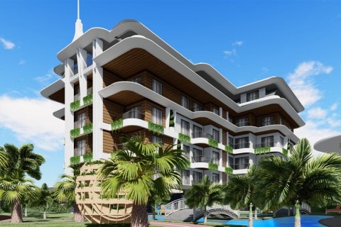 1+1 Leilighet  i Alanya, Antalya, Tyrkia Nr. 63656 - 5