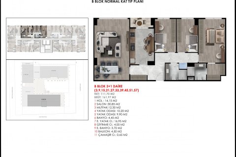 3+1 Leilighet  i Istanbul, Tyrkia Nr. 66584 - 19