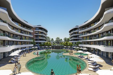 1+1 Leilighet  i Alanya, Antalya, Tyrkia Nr. 68019 - 1