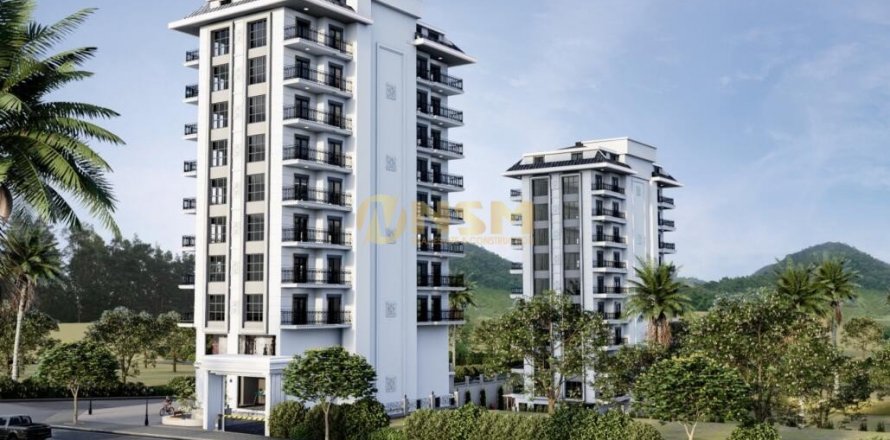 1+1 Leilighet  i Alanya, Antalya, Tyrkia Nr. 68225