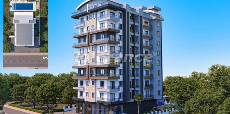 1+1 Leilighet  i Mahmutlar, Antalya, Tyrkia Nr. 66986