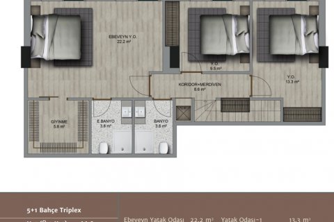 5+1 Leilighet  i Istanbul, Tyrkia Nr. 67746 - 9