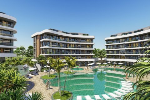 1+1 Leilighet  i Alanya, Antalya, Tyrkia Nr. 68019 - 2