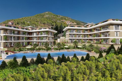 1+1 Leilighet  i Alanya, Antalya, Tyrkia Nr. 77087 - 1