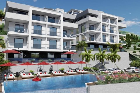 4+1 Takleilighet  i Tepe, Alanya, Antalya, Tyrkia Nr. 80656 - 1