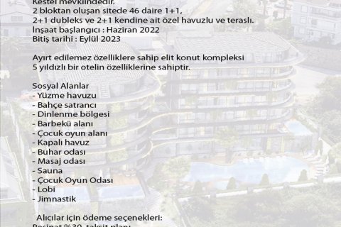 1+1 Bolig kompleks  i Kestel, Antalya, Tyrkia Nr. 79714 - 5