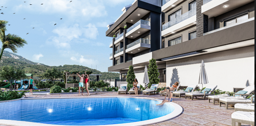 1+1 Leilighet  i Oba, Antalya, Tyrkia Nr. 80497