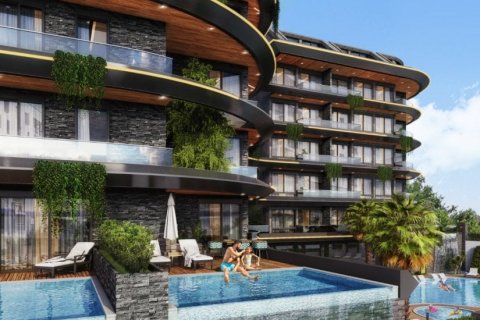 1+1 Leilighet  i Alanya, Antalya, Tyrkia Nr. 41362 - 2