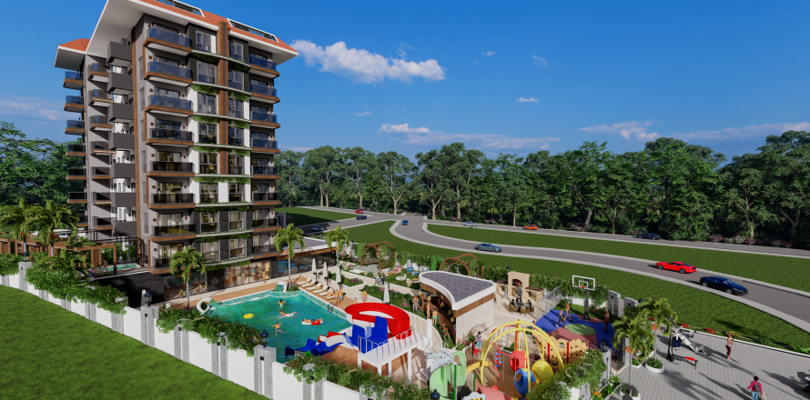 2+1 Takleilighet i Moonlight Park Residence, Alanya, Antalya, Tyrkia Nr. 84630