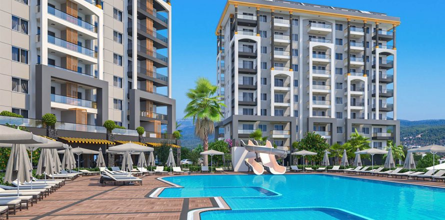 Bostadskomplex  i Avsallar, Antalya, Turkiet Nr. 37849