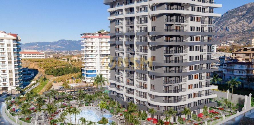 1+1 Lägenhet  i Alanya, Antalya, Turkiet Nr. 38596