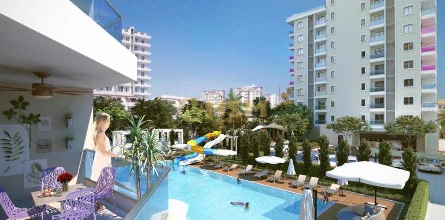 1+1 Lägenhet  i Alanya, Antalya, Turkiet Nr. 38352