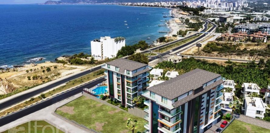 1+1 Lägenhet  i Alanya, Antalya, Turkiet Nr. 43193