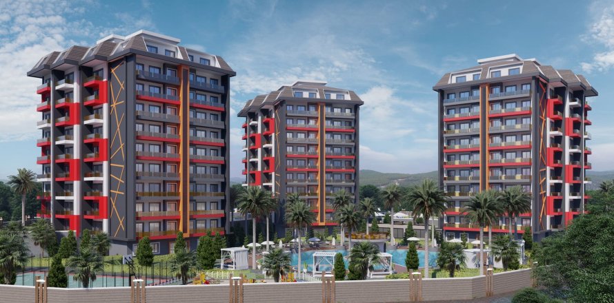 Bostadskomplex  i Avsallar, Antalya, Turkiet Nr. 49138